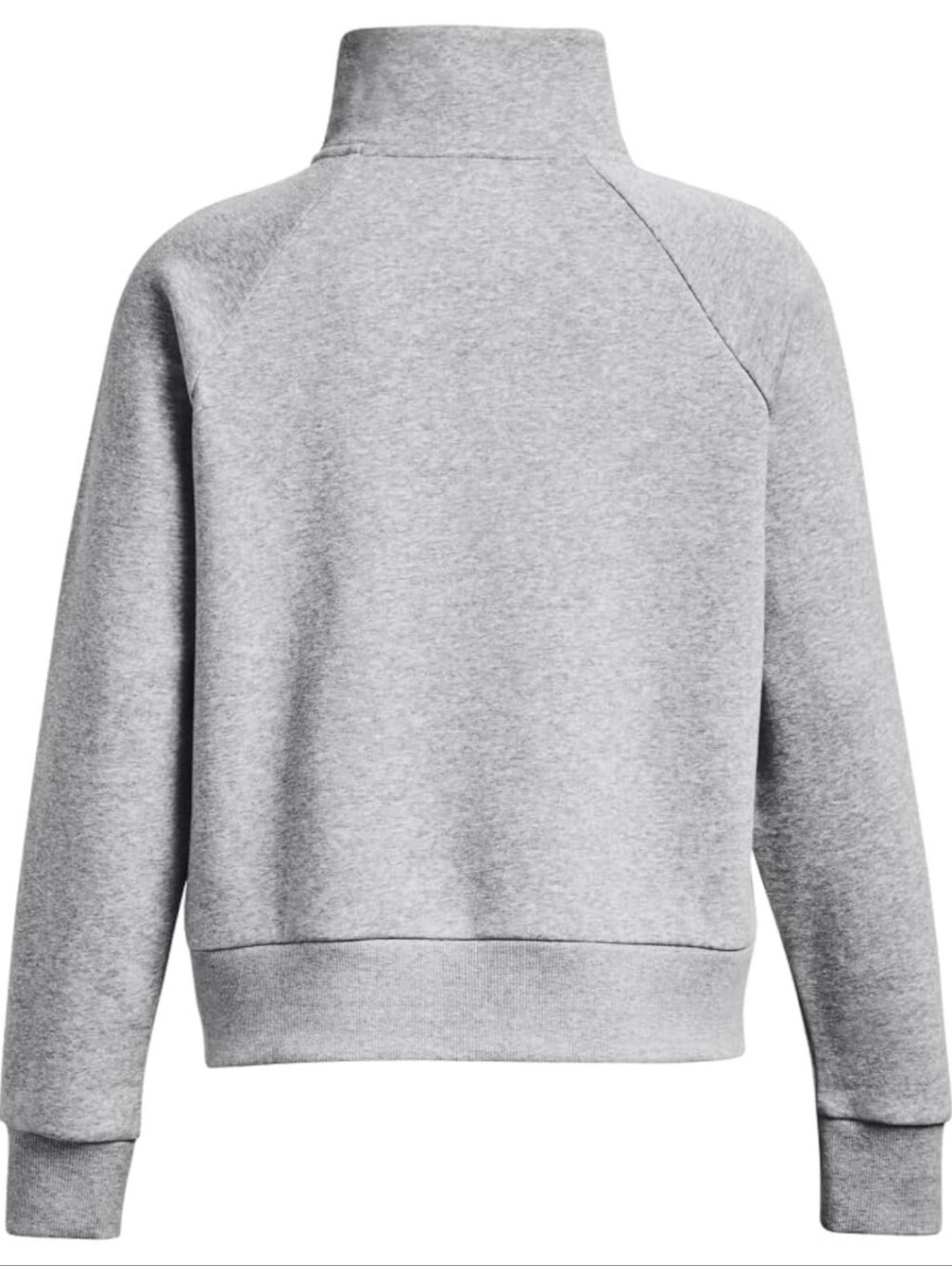 Under Armour Women's Rival Fleece Half Zip Top Gray Light Heather Sz M EUC $55 - Picture 6 of 16